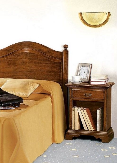 Comodino a 1 cassetto e vano a giorno