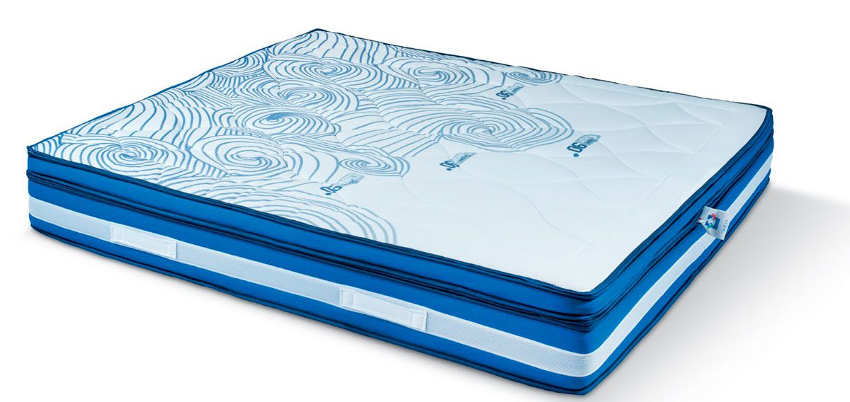Materasso a molle indipendeti, pillow top Memory Gel - Una piazza e mezza